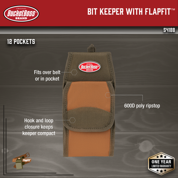 Bit Keeper with FlapFit