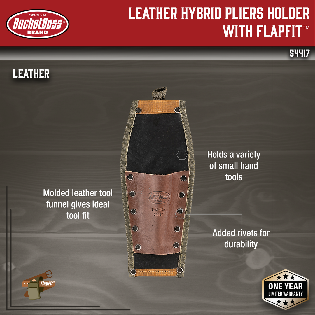 Leather Hybrid Pliers Holder with FlapFit