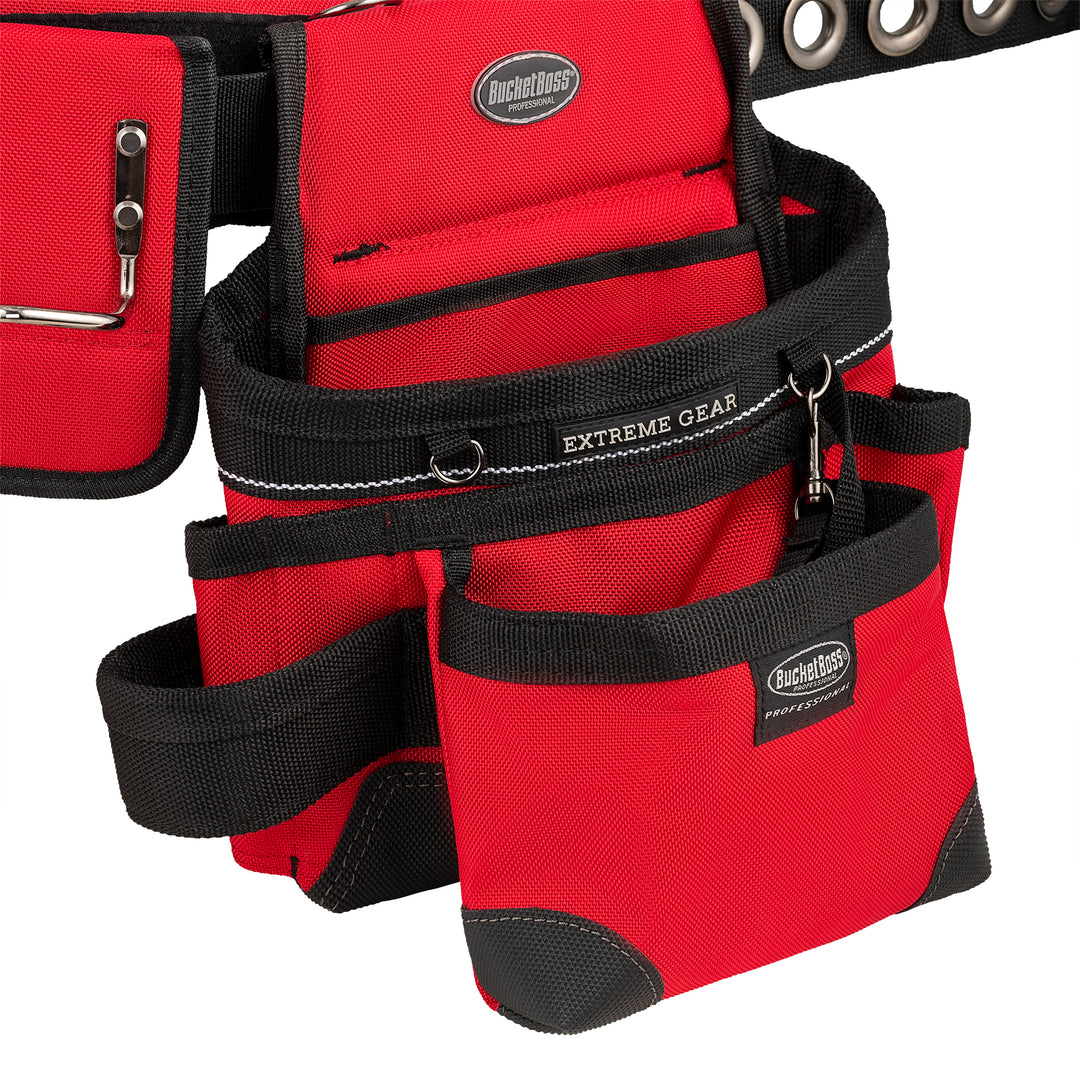 Red Framer's Tool Belt with Suspenders