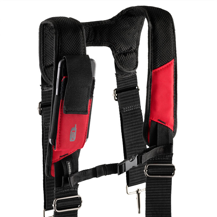Red Framer's Tool Belt with Suspenders
