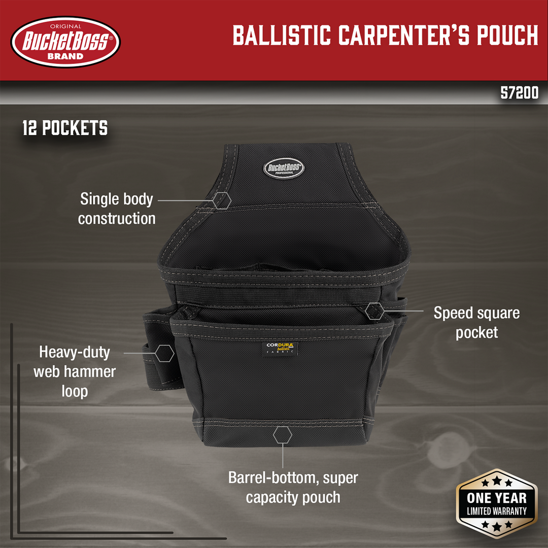 Ballistic Carpenter's Pouch