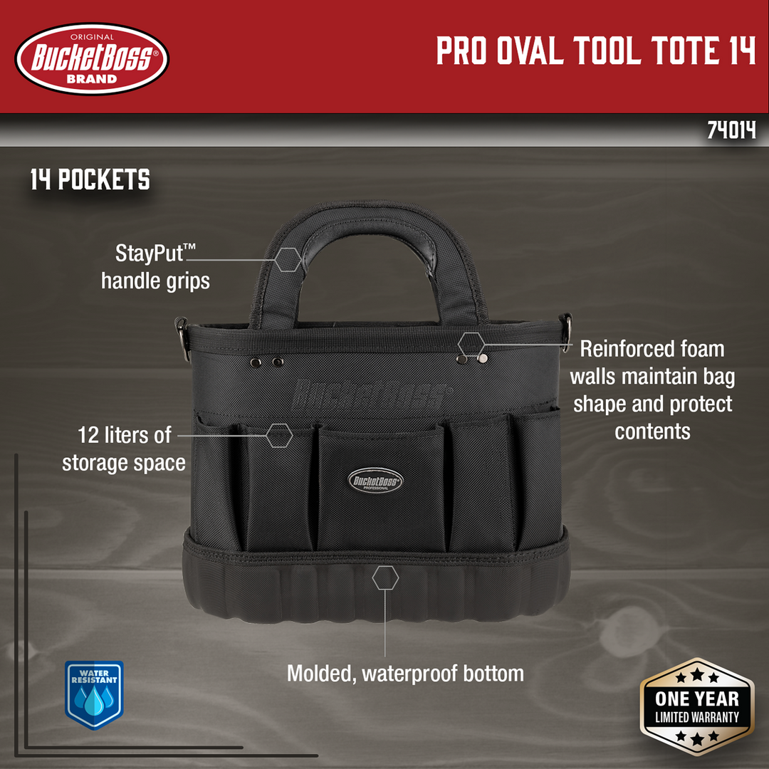 Pro Oval Tool Tote 14
