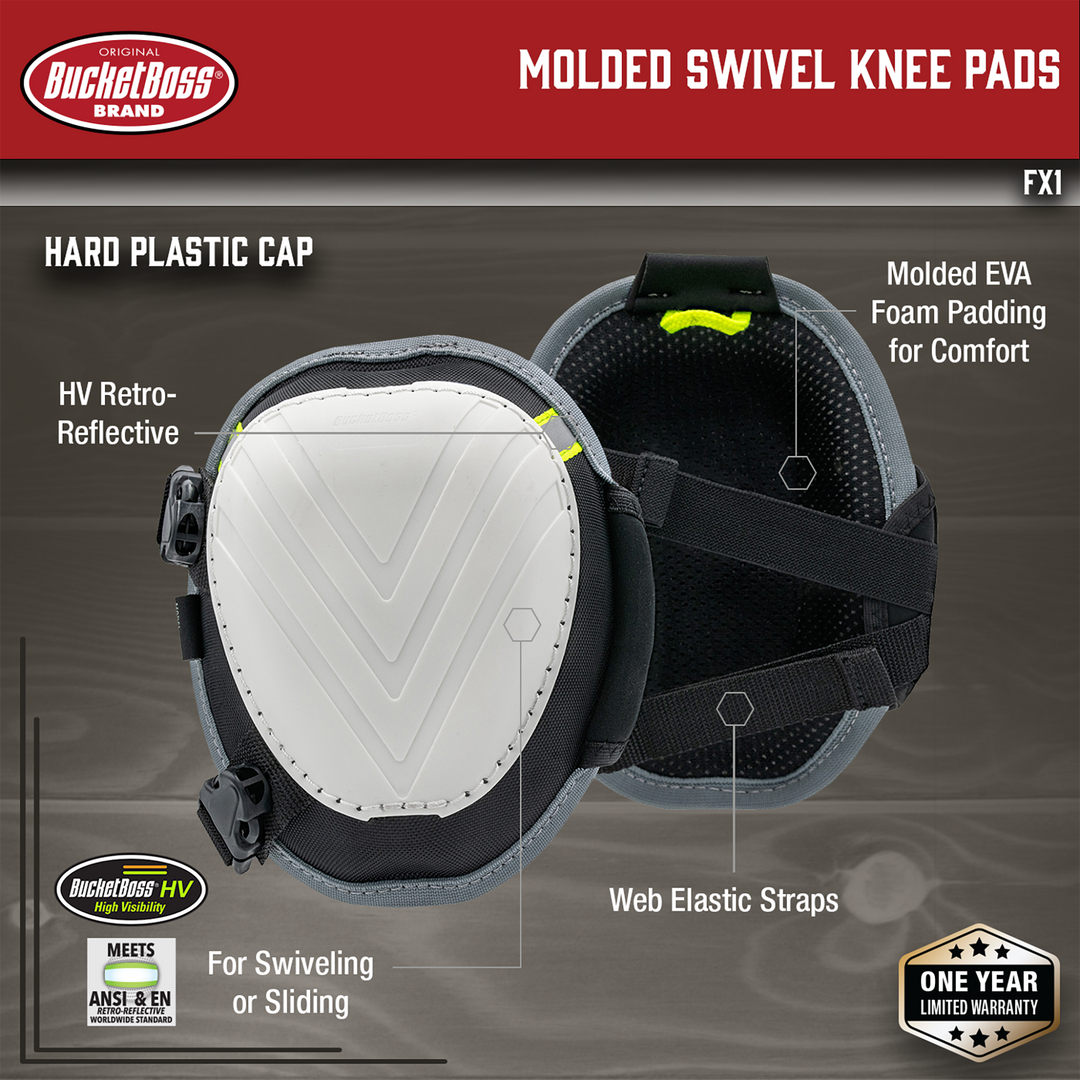 Molded Swivel Knee Pads