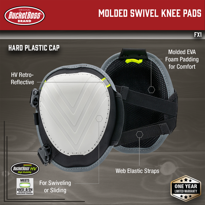 Molded Swivel Knee Pads