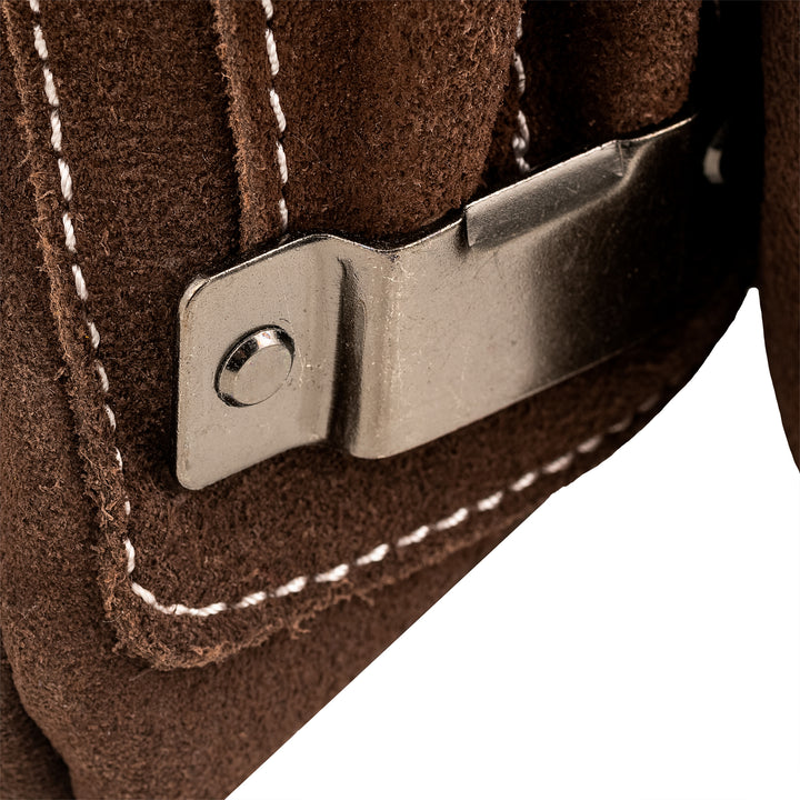 10 Pocket Suede Leather Pouch