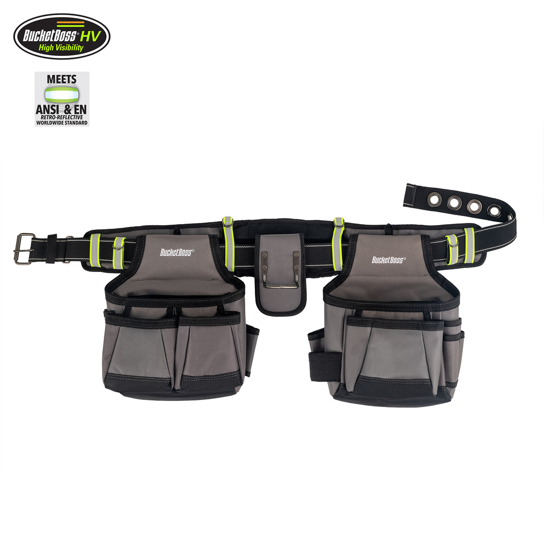 Hi-Vis Contractor's Work Utility Tool Belt