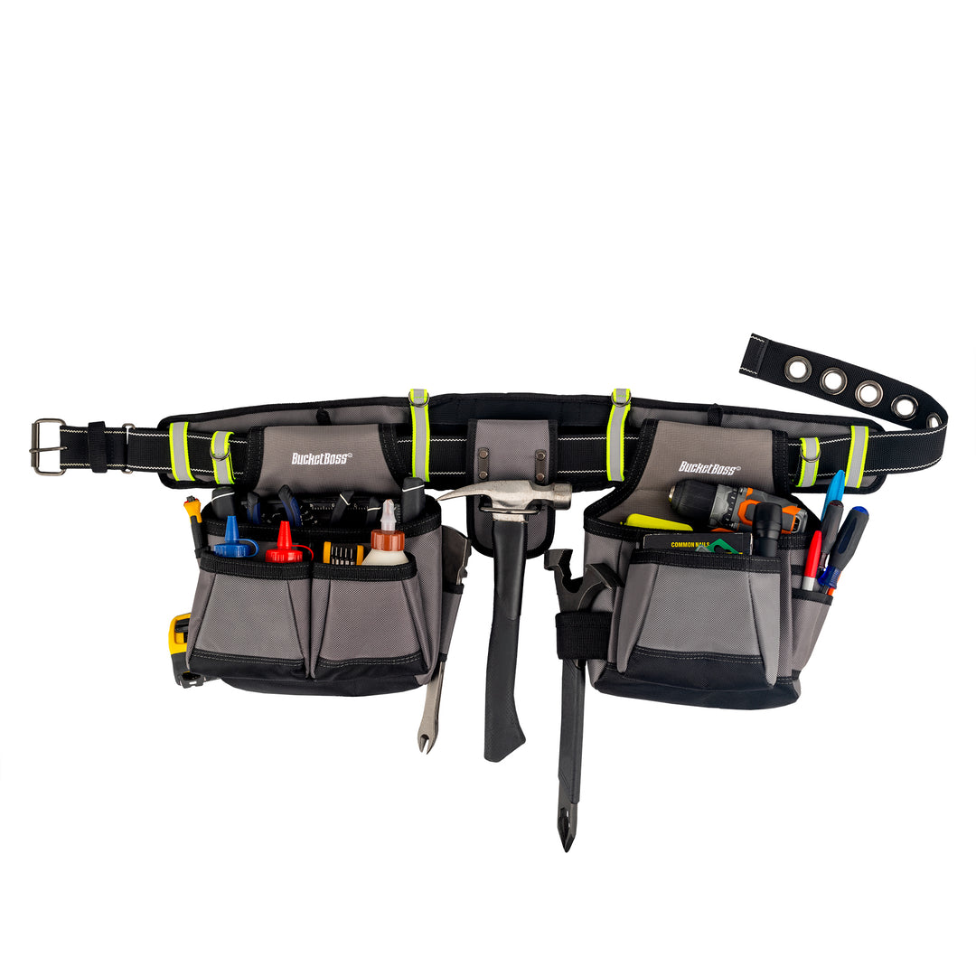 Hi-Vis Contractor's Work Utility Tool Belt