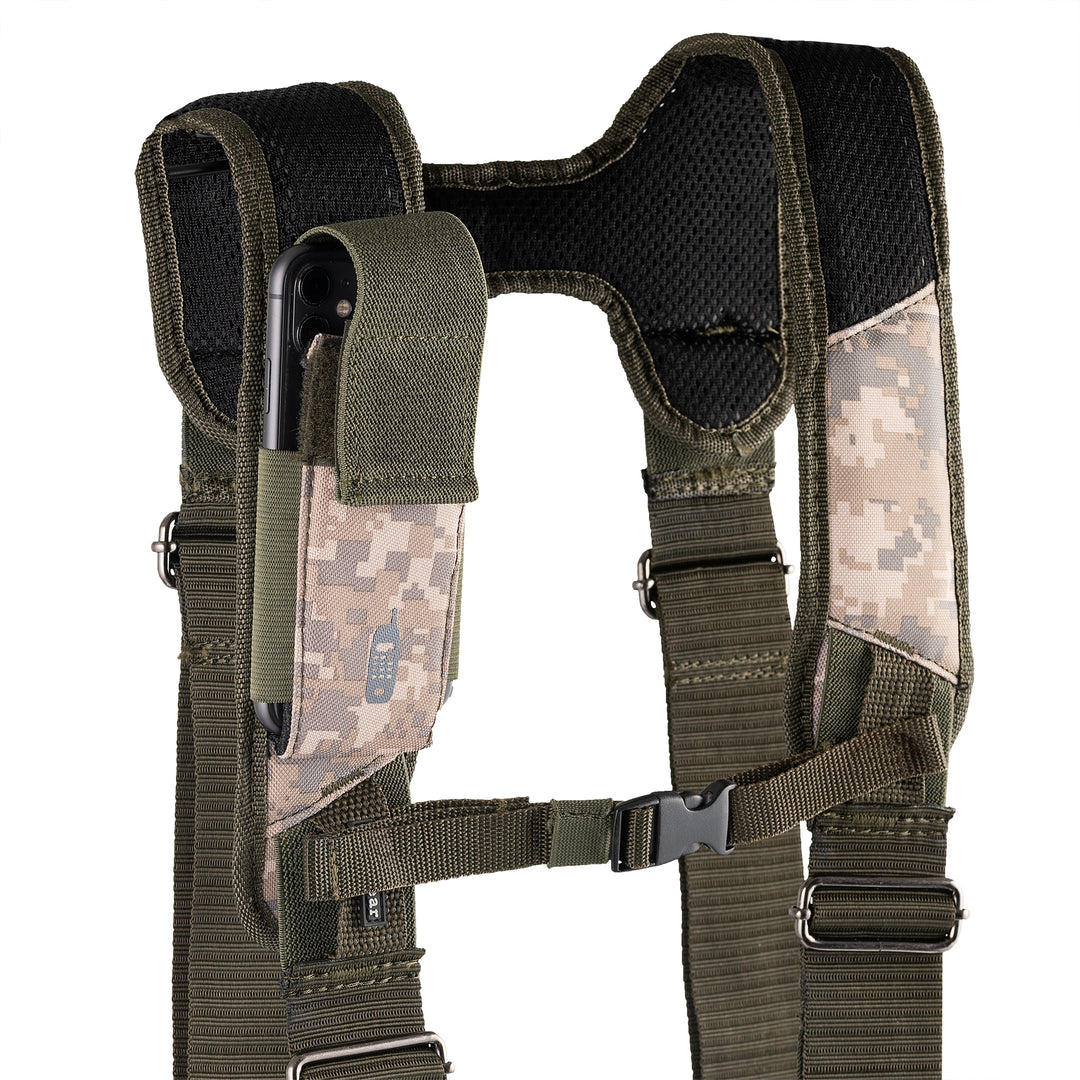 Digital Camo Framer's Tool Belt with Suspenders
