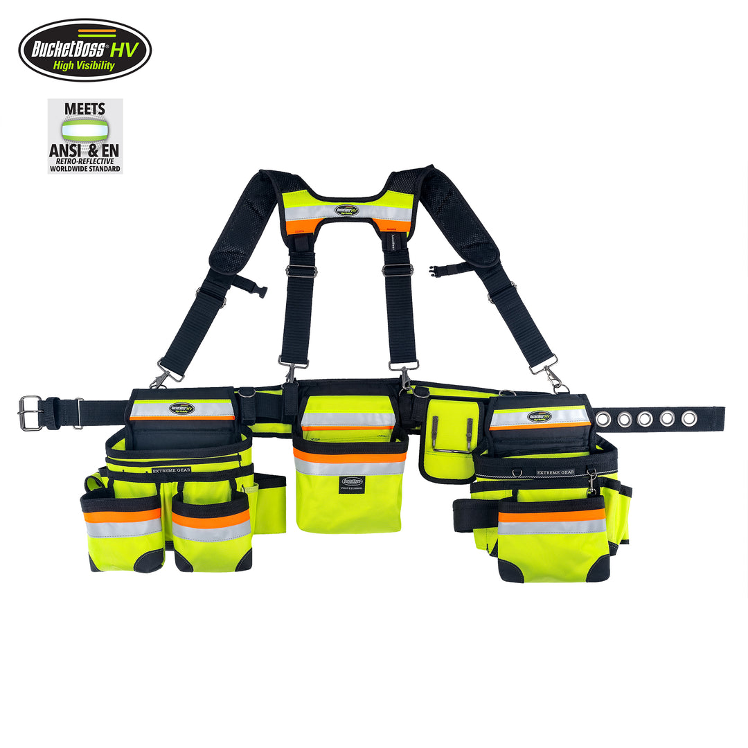Hi-Vis Framer's Tool Belt with Suspenders