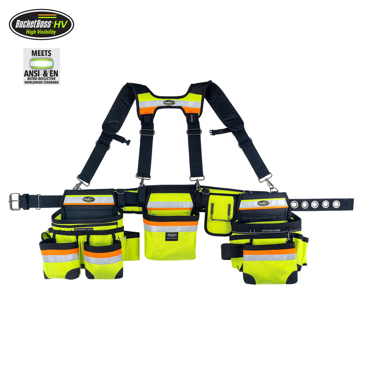 Hi-Vis Framer's Tool Belt with Suspenders