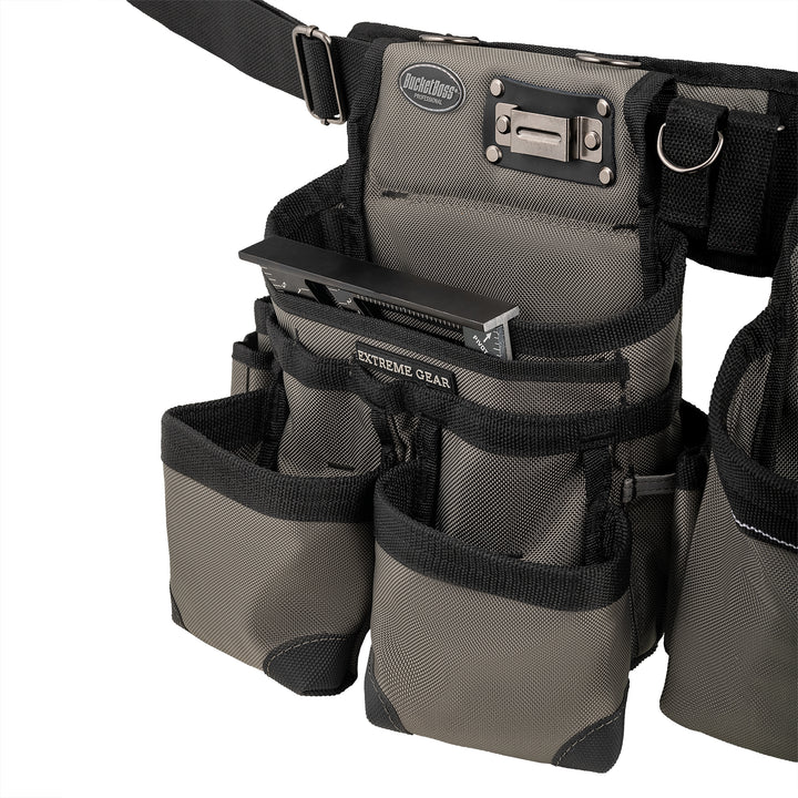 Grey Framer's Tool Belt with Suspenders
