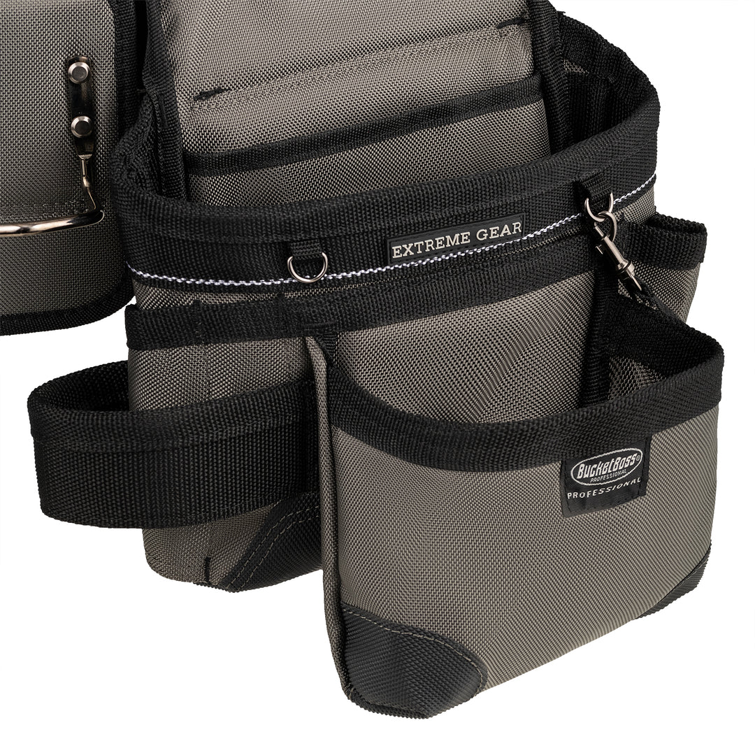 Grey Framer's Tool Belt with Suspenders