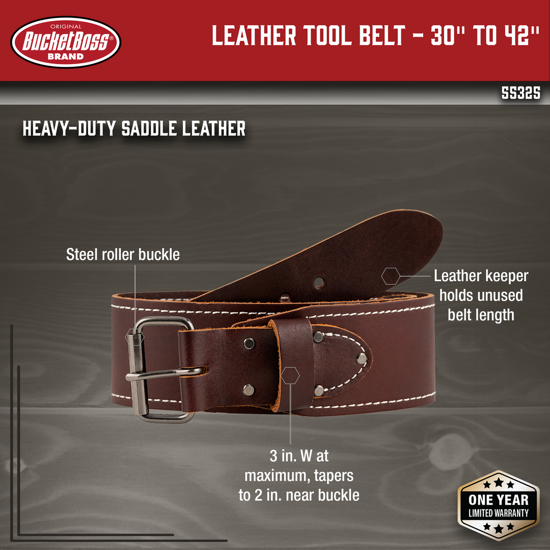 Leather Tool Belt - 30" to 42"