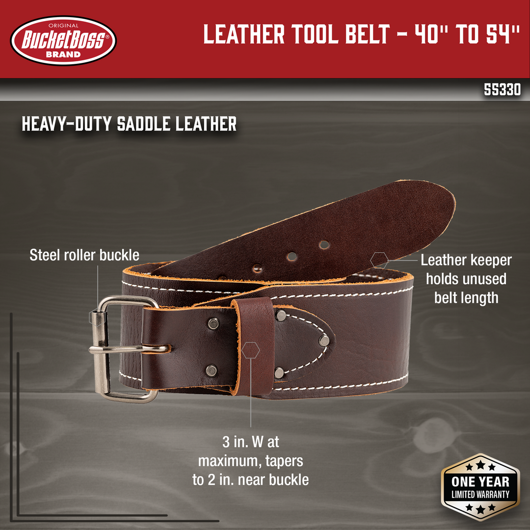 Leather Tool Belt - 40" to 54"