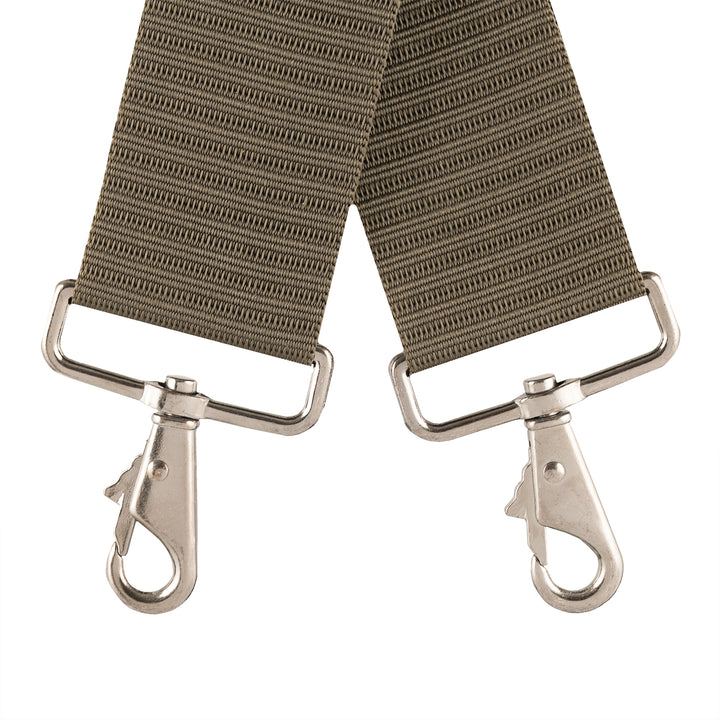 Green Leather Hybrid 19-Pocket Tool Belt with Suspenders