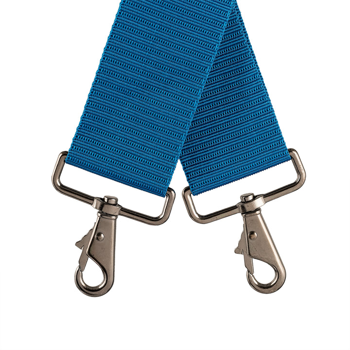 Blue Leather Hybrid 19-Pocket Tool Belt with Suspenders