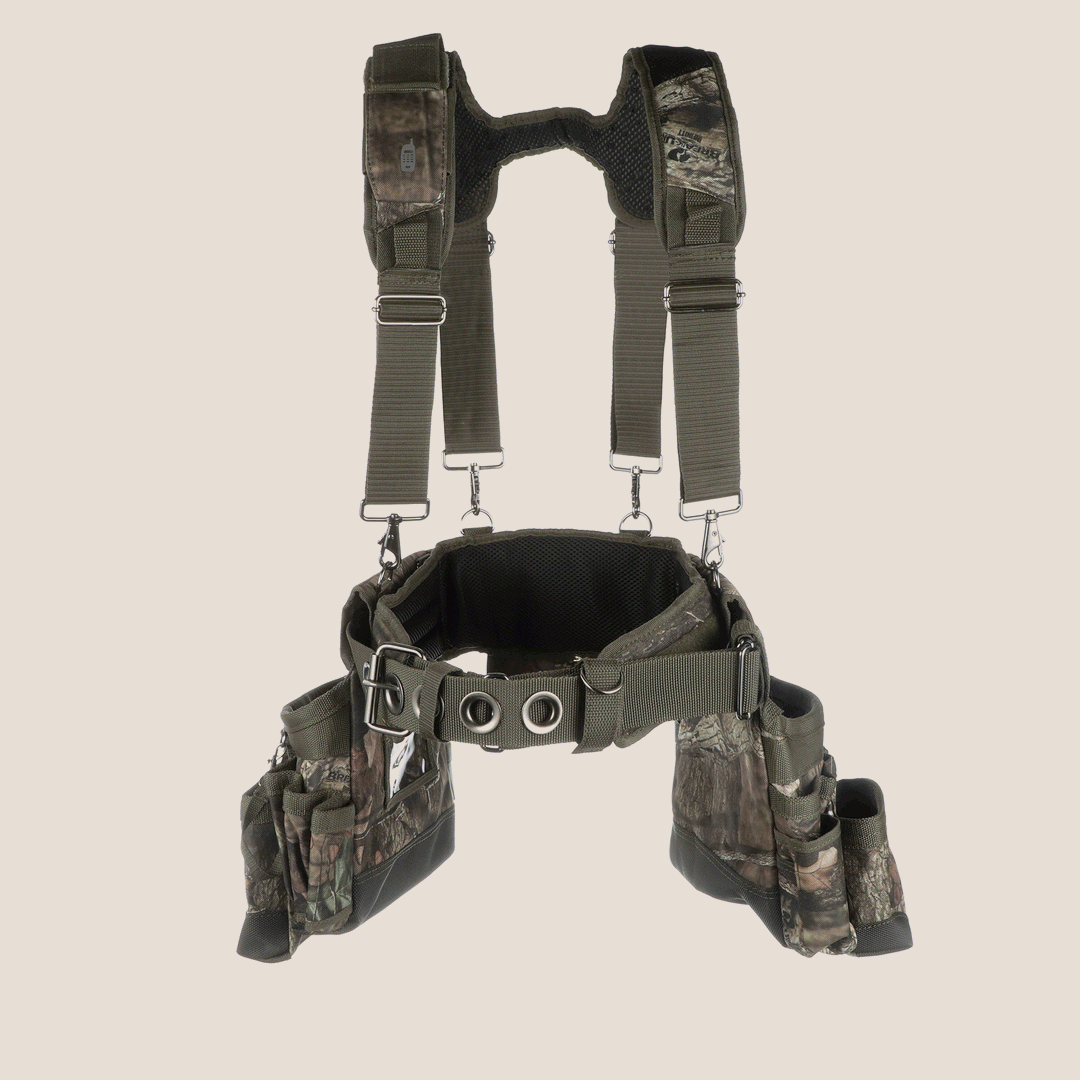 Mossy Oak® Camo Tool Belt with Suspenders