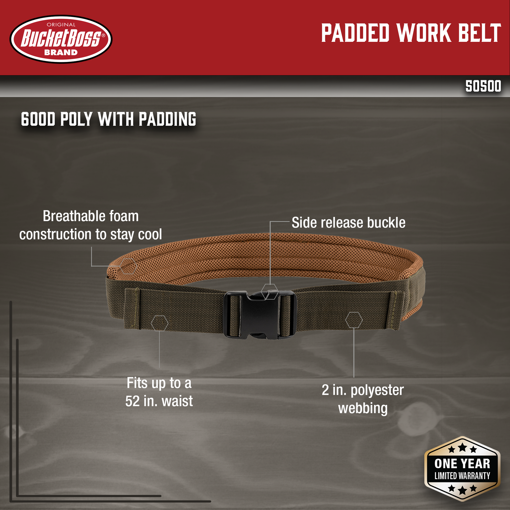 Padded Work Belt