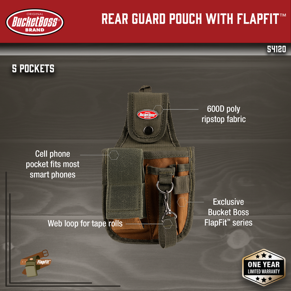 Pointer ske Grunde Rear Guard Pouch with FlapFit - Bucket Boss