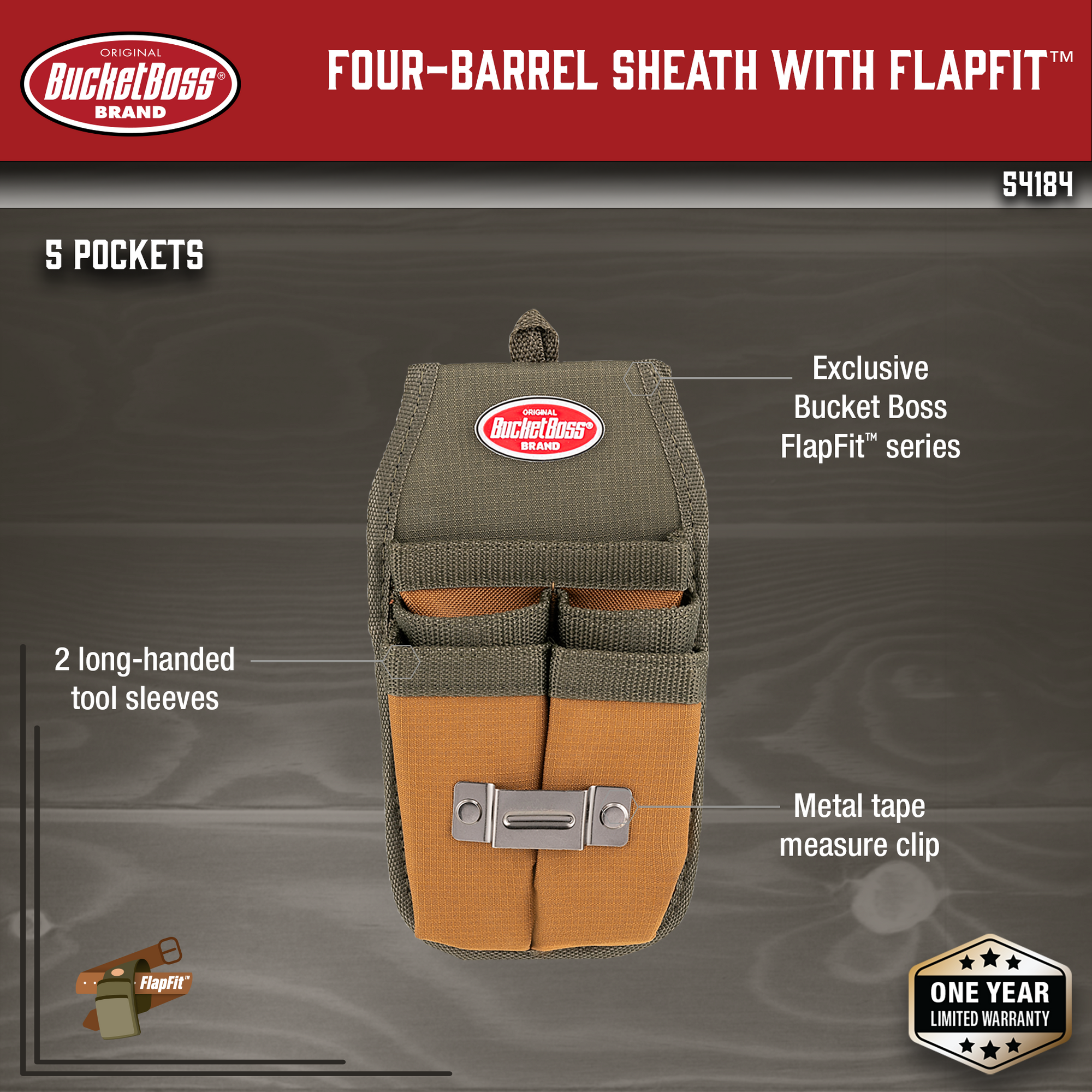 Four-Barrel Sheath with FlapFit