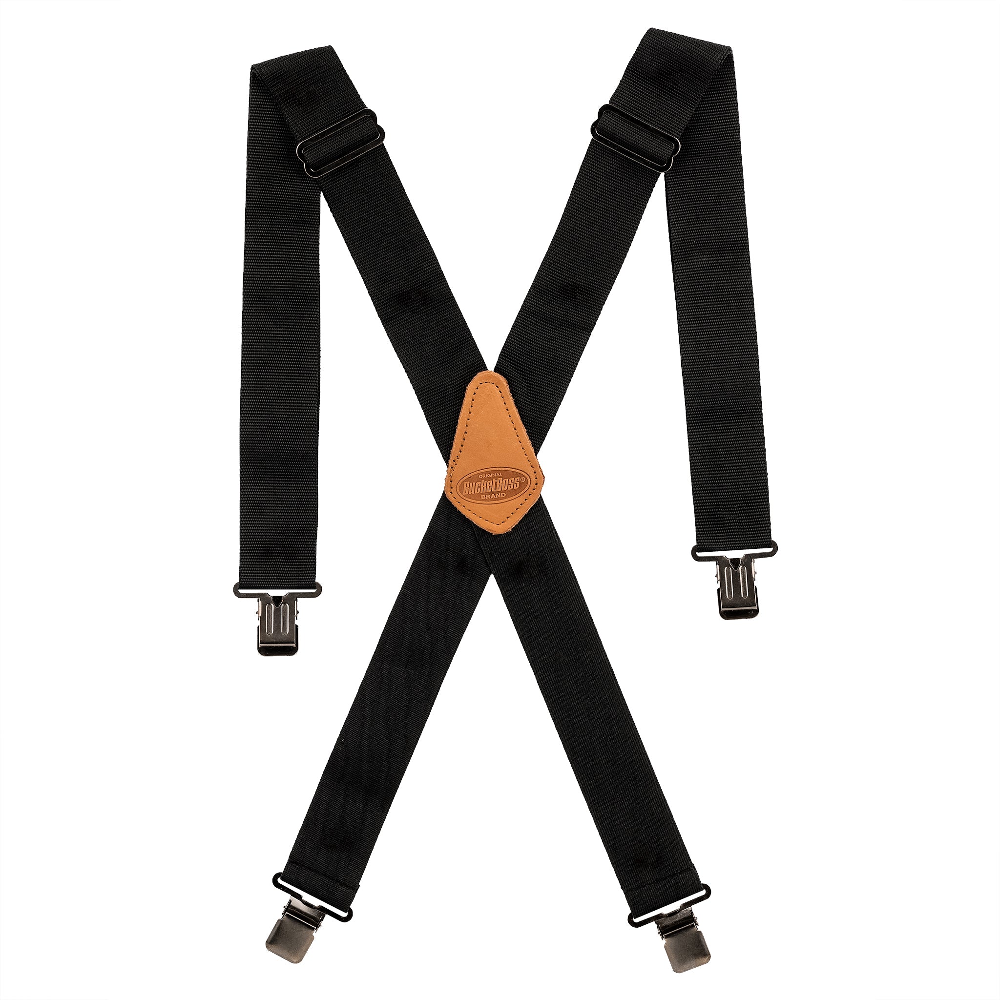 Dropshipping Elastic nylon 35mm wide durable and adjustable trouser braces  suspender - Black - Go Dropship