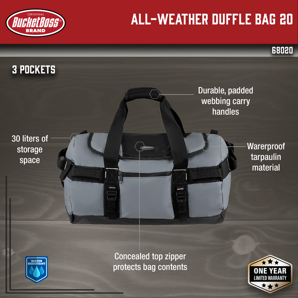 Bucket Boss 18 in. All-Weather Duffle Bag at Tractor Supply Co.
