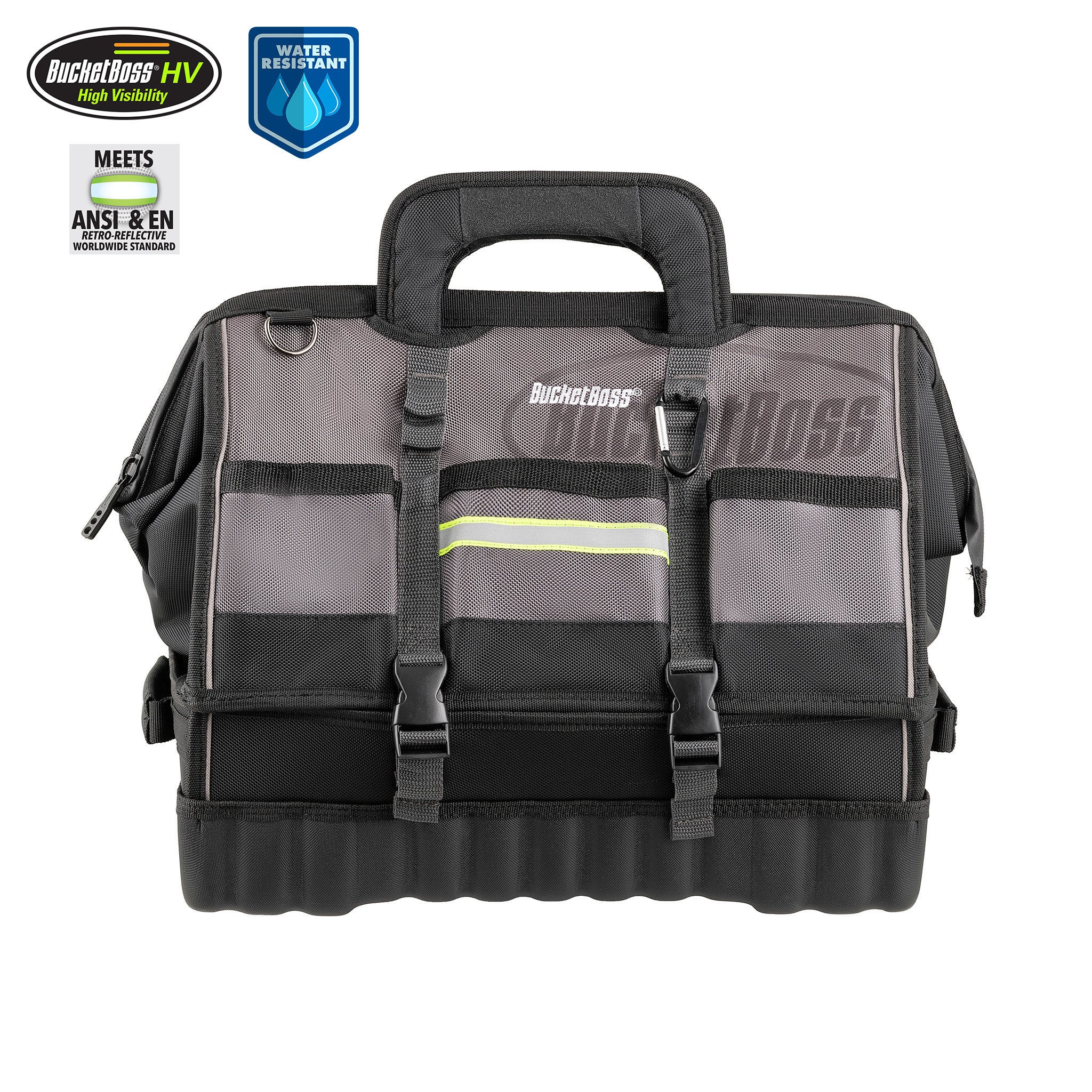 Bucket Boss Pro Box 18 Black Polyester 18-in Tool Tote in the Tool Bags  department at