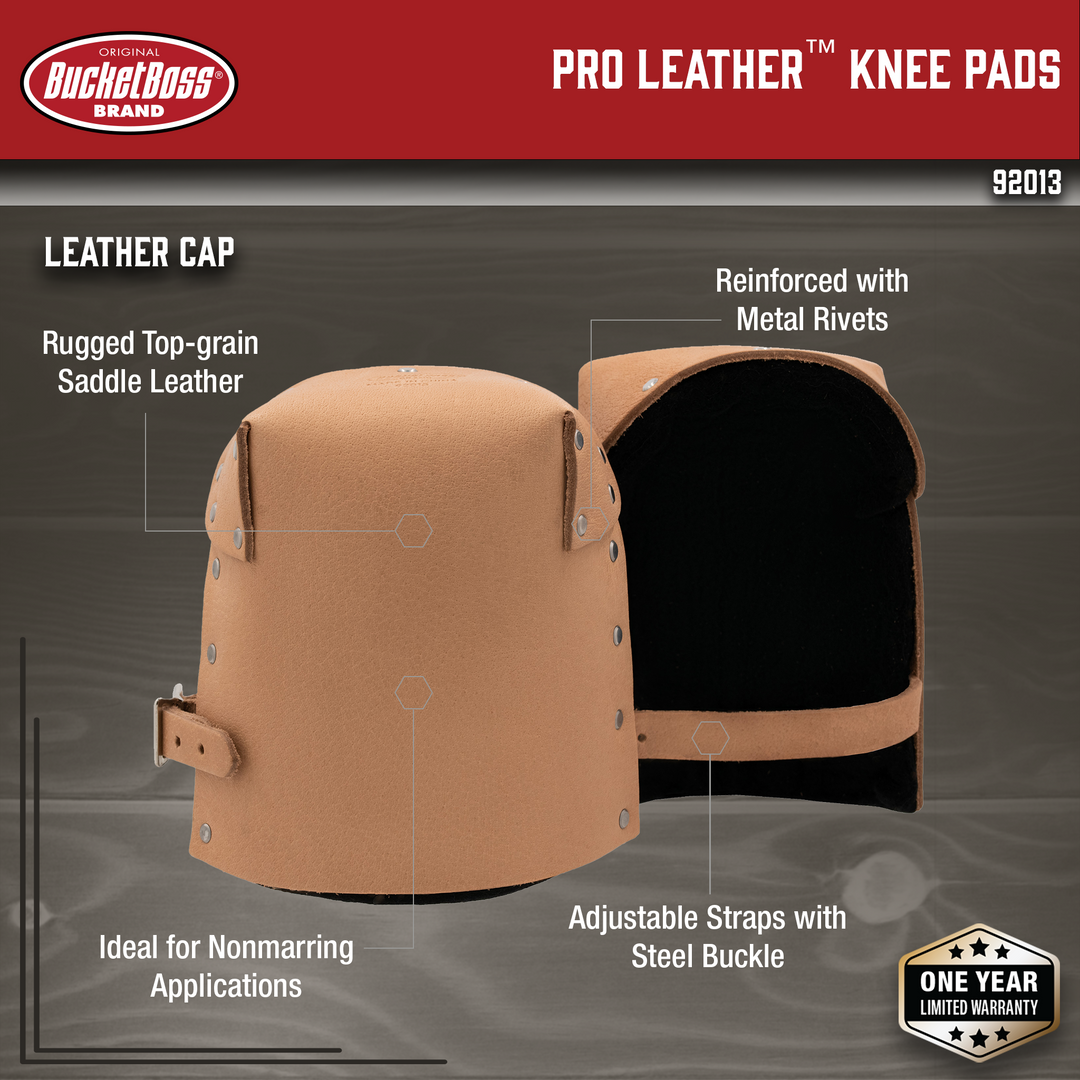 Pro Leather Knee Pads