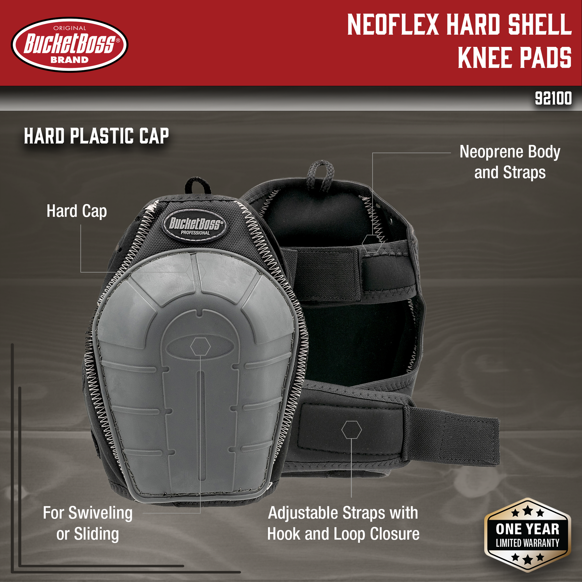 NeoFlex Hard Shell Knee Pads
