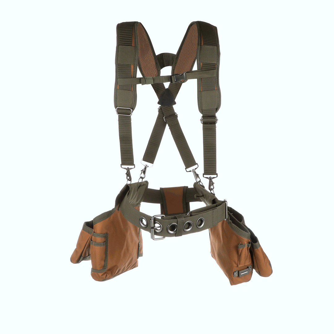 【UNDERCONTROL】★STRAP BUCKET / D BIO Airlift Tool Belt with Suspenders – Bucket Boss