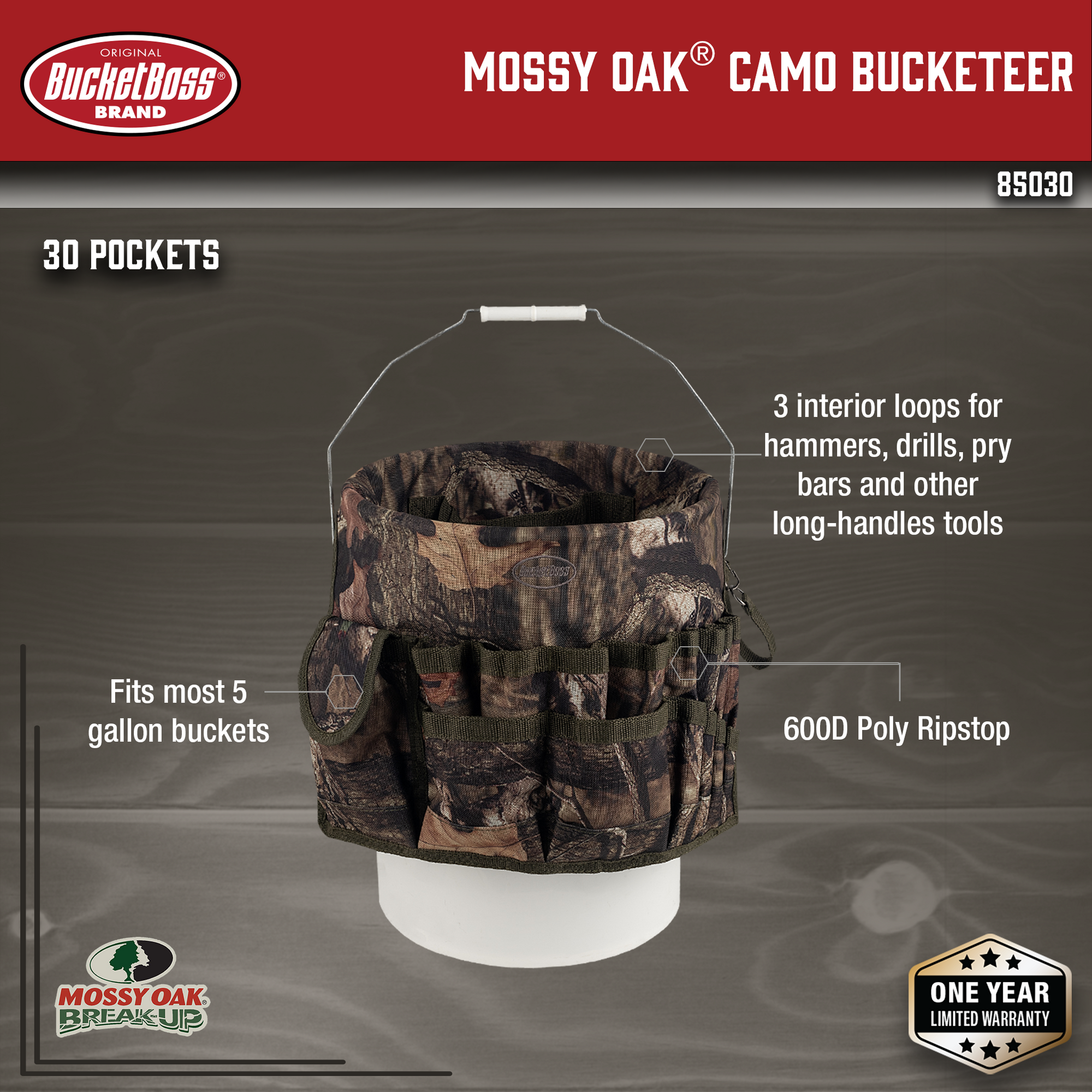 Mossy Oak® Camo Bucketeer